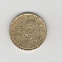 50 евроцентов Греция 2002 (F в звезде) Лот 8781