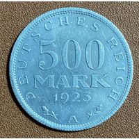 Монета 500 марок 1923 год. Веймарская республика.