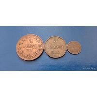 10,5 и 1 пенни 1916 год Российская Финляндия (Состояние на фото,в лоте 3 монеты)