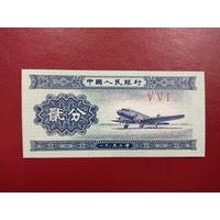Китай. 2 фын. UNC
