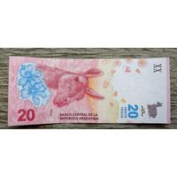 Werty71 Аргентина 20 песо 2017 банкнота