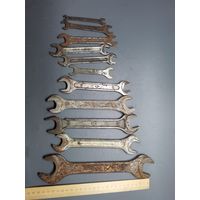 Ключ гаечный СССР 11 шт. (одним лотом).