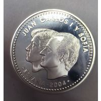 С рубля без мц! 10 евро 2004 proof Олимпийские игры 29г серебра