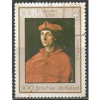 Куба. 500 лет со дня рождения Рафаэля. Художник. 1983г. Mi#2757.