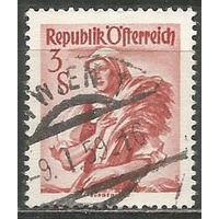 Австрия. Национальные костюмы. Бургерланд. 1949г. Mi#922.
