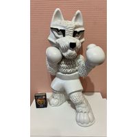 РЕДКАЯ! Фарфоровая статуэтка  "Волк-боксёр" автор Юков А. Г.  ДФЗ