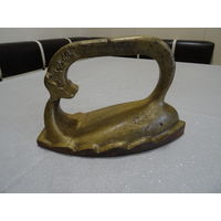 Утюг нагревной, калильный, рыба Кит кашалот, винтаж СССР, 60-е г.г., клеймо, цена 2,40 руб., дл.21 см, выс. 14 см, вес 4 кг