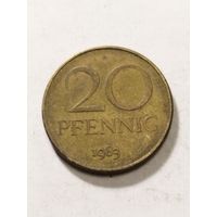 ГДР 20 пфенинг 1983