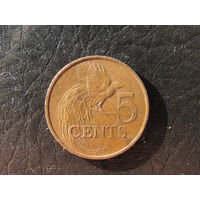 Тринидад и Тобаго. 5 центов. 2000. С 20 копеек. Распродажа коллекции. Смотрите другие лоты.