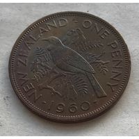 Новая Зеландия 1 пенни 1960 Новозеландский туи Елизавета II