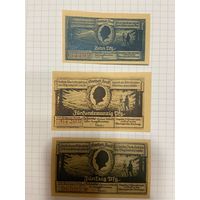 Нотгельд 10-25-50 пфеннигов Германия Альпийская коммуна Харц-0301