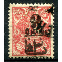 Персия (Иран) - 1904г. - лев, 3 Ch на 5 Ch - 1 марка - гашёная [Mi 215]. #4-W1-113-A-1