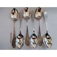 Набор ложек мельхиоровых 6 штук. Завод Ювелирмастер. 2ЮММЕТ