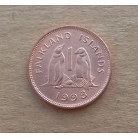 Фолклендские острова, 1 пенни 1998 г., Елизавета II (1952-2022), молодой портрет
