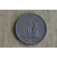 Карибы 10 центов 1955 с 1 руб