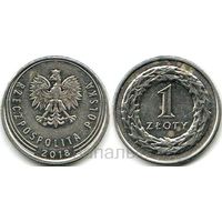 Польша 1 злотый 2018, 2020 - на выбор