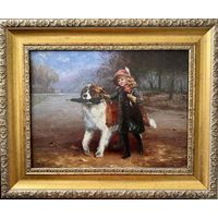 Живопись, Европа, 2015г. Холст, масло. Размер с рамой 53,5х44 см.