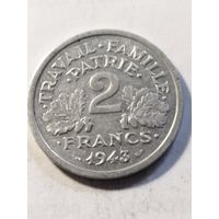 Франция 2 франка 1943
