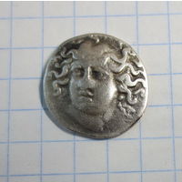 Древняя Греция. Фессалия, г. Ларисса. Драхма (гемидрахма), 360-330 г.г. до нашей эры. Серебро. Отличное состояние.