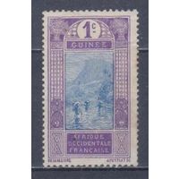 [522] Французские колонии. Гвинея 1913. Культура и быт.Местный мотив.1с. БЕЗ КЛЕЯ.
