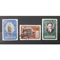 СССР 1951г. Серия из 3 марок. 5 лет со д.с. Калинина. гаш.