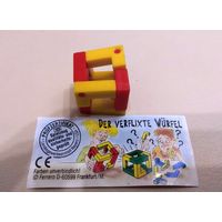 Головоломка кубик. Игра в кости. Киндер серия,1995г