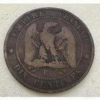 Франция 10 сантимов, 1855 B  4-5-24