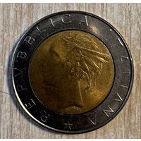 Монета 500 лир 2000 год. Италия. С рубля без МЦ.
