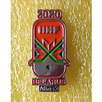 Хоккей Чемпионат мира U20 2020 Минск (официальный знак)