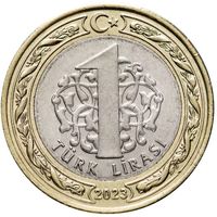 Турция 1 лира, 2023 UNC