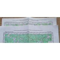 Карты районов Белорусской ССР: Гродно, Лида. 1: 200000. 1991 г. Цена за 1.