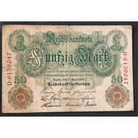 1910 год Германия 50 марок