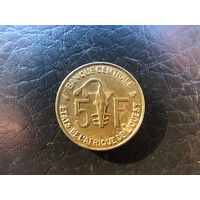 Западная Африка (ВСЕАО) 5 франков, 1999. С 20 копеек. Распродажа коллекции. Смотрите другие лоты.