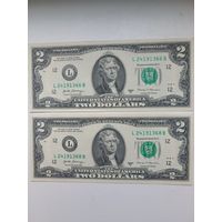 2 доллара США. 2017 год. Сан-Франциско (L).