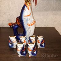 Рыбки, винтажный набор для ликера