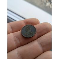 Германия,Ганновер 1 пфенниг, 1847 Отметка монетного двора "B" - Ганновер