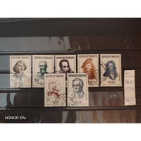 Полная серия Франция Ми 1167-1173 1957 года