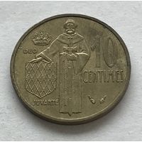 Монако 10 сантимов 1982 Ренье III