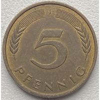 Германия 5 пфеннигов 1991 г. J