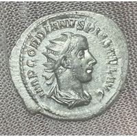 Монета Антониниан Гордиан III Marcus Antonius Gordianus 238-244 год. Римская империя.