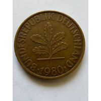 10 пфеннигов 1980 D