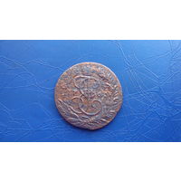 2 копейки 1763 перечекан                                                                                                                   (4949)