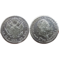 Королевство ( Конгрессовое ) Польское  ( Польша, Россия ). 2 злотых 1821. Серебро. Нечастая.