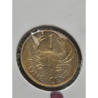 Сейшелы 1 цент 1982 г ( первый год тиража, встречается реже )