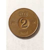 Швеция 2 оре 1960