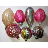 Ёлочные игрушки -  ЭКЗОТИЧЕСКИЕ ФРУКТЫ . СССР .