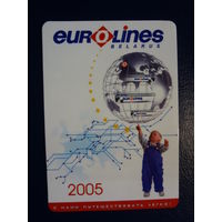 Календарик 2005 г.  Eurolines.