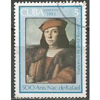 Куба. 500 лет со дня рождения Рафаэля. Художник. 1983г. Mi#2758.