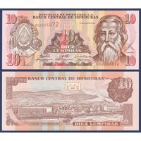 Гондурас, 10 лемпира 2006 г., P-86d (BG, президент Хосе Кабаньяс), UNC