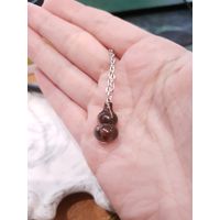 Кулон из натурального камня с цепочкой Тыква Ву Лу - Халцедон